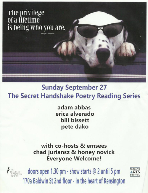 Secret Handshake Poster Sept 27 2017